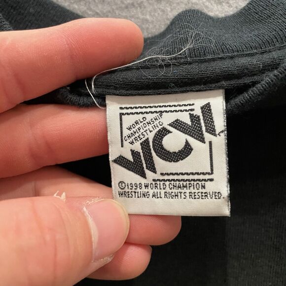 Vintage Faith Hill Rap Tee Shirt Mens Large Tim McGraw WCW Tag 90s Rare Black - Picture 10 of 13